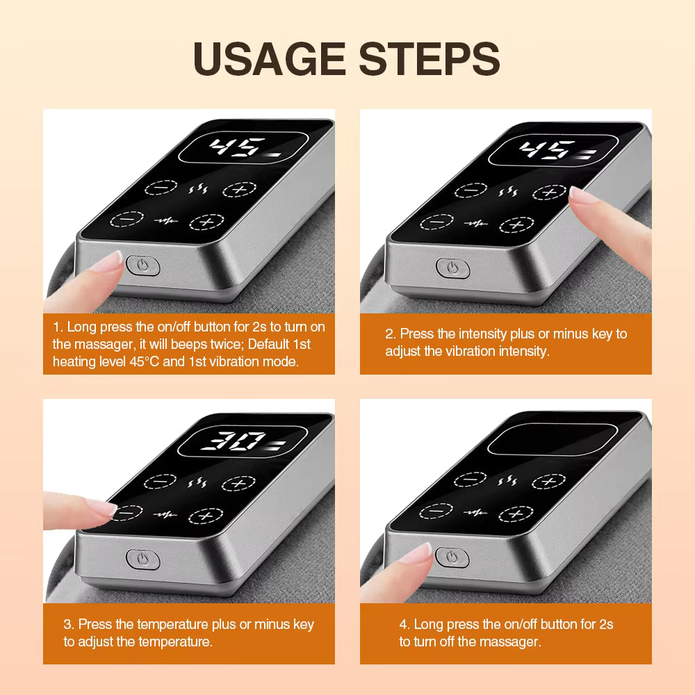 3-in-1 Electric Heating Knee, Elbow & Shoulder Massager